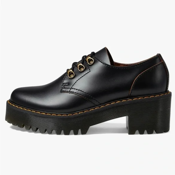 Dr. Martens Leona Smooth Leather Lo Platform Women’s Size 6 - Picture 2 of 16